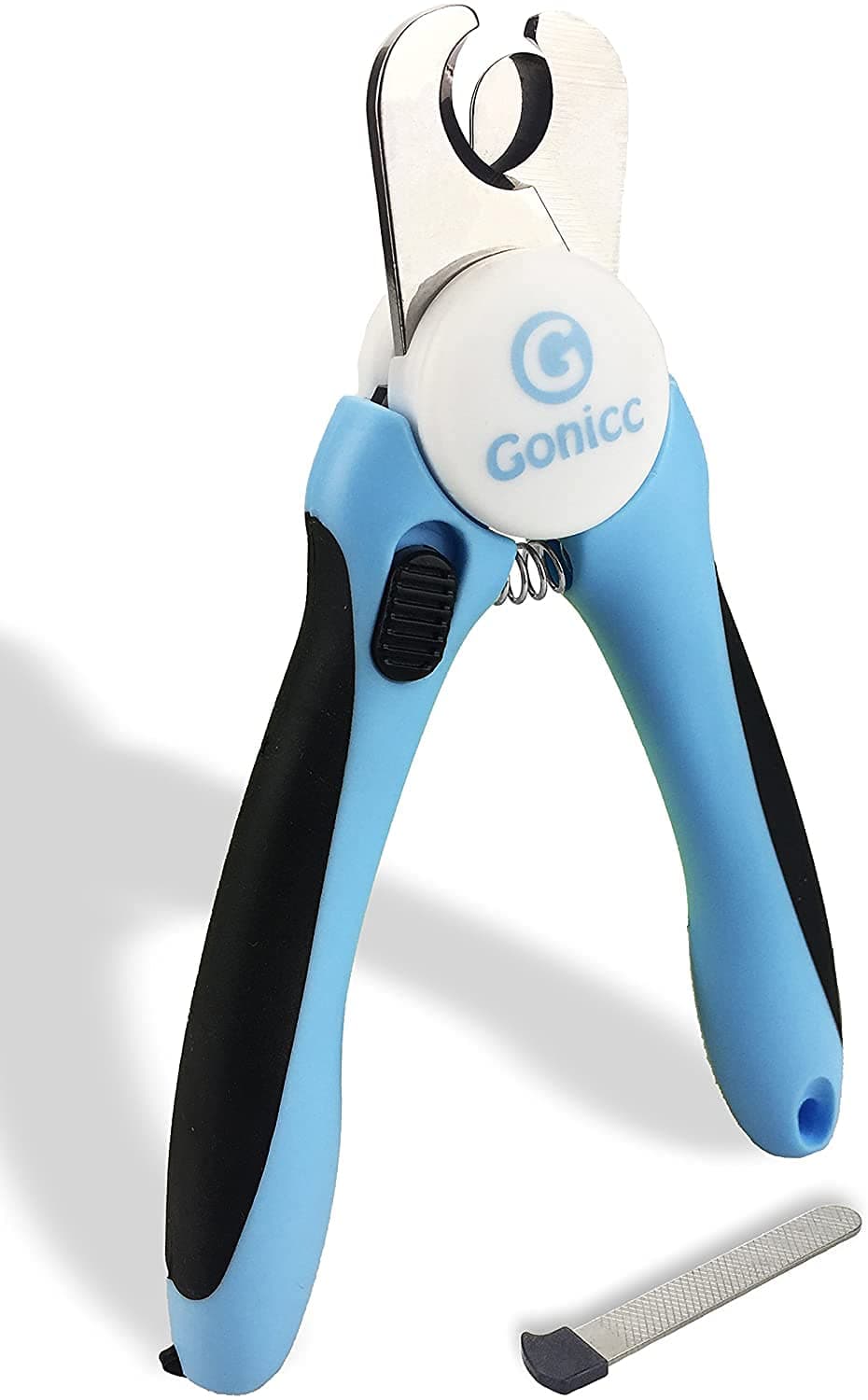gonicc Dog & Cat Pets Nail Clippers and Trimmers - with Safety Guard to Avoid Overcutting, Free Nail File, Razor Sharp Blade - Professional Grooming Tool for Pets For Large and Medium Dogs