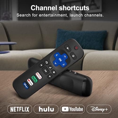(Pack of 2) Replacement-Remote-Control for Roku-TV,Compatible for TCL Roku/Hisense Roku/Onn Roku/Philips Roku Smart TVs(Not for Roku Stick and Box) - Image 5
