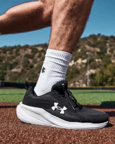 Under Armour Men's Charged+ Assert 11, 001 Black, 7.5 - Image 6