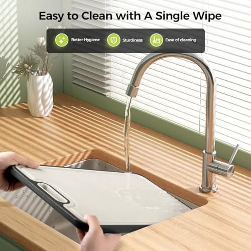 Titanium Cutting Board for Kitchen, Cutting Board Double Sided Food Grade, Pure Titanium and Wheat Straw PP, Easy to Clean Large Size 16”×11” - Image 7