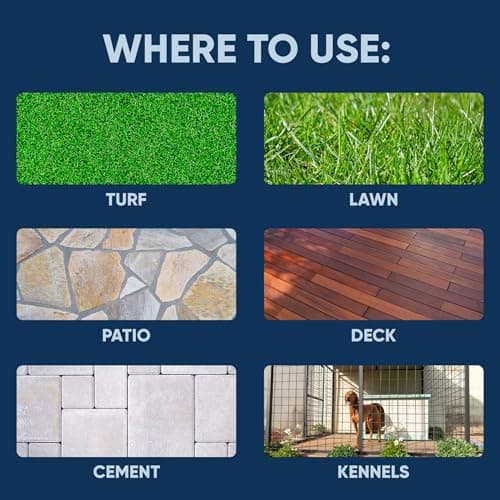 Eco Strong Outdoor Odor Eliminator | Outside Dog Urine Enzyme Cleaner – Powerful Pet, Cat, Animal Scent Deodorizer | Professional Strength for Yard, Turf, Kennels, Patios, Decks (Gallon with Sprayer) - Image 4
