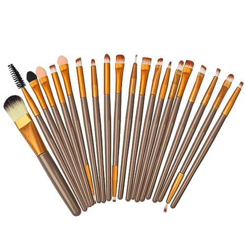 MTDXILTAI All in One Makeup Kit - 2X14 Eyeshadow Palette, Liquid Foundation, Eyeliner Pencils, Contouring Stick, Lip Gloss, 20Pcs Makeup Brushes (Black) - Image 8