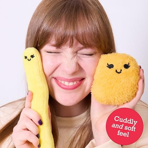 Emotional Support Chicken Nuggets by Relatable, Cuddly Stuffed Animals and Toys, Squishy Toys and Plushies, Great Gift Ideas for Loved Ones of All Ages, Includes 5 Plushies with Carrying Basket - Image 6