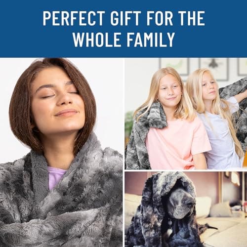Everlasting Comfort Soft & Comfortable Gray Faux Fur Throw Blanket for Couch - (50"x65") Minky & Fluffy Fall Blankets & Throws, Plush Fuzzy Cover for Bed, Sofa & Living Room - Cozy Home Decor - Image 9