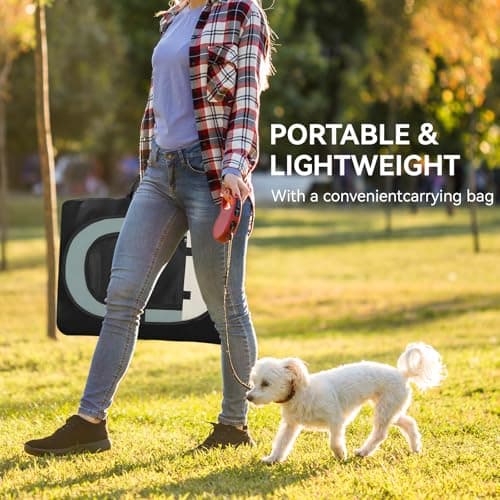 Siedihit Dog Cat Playpen, Puppy Pet Playpen Indoor for Small Dogs Tent Crates Cage Outdoor, Portable Pop Up Dog Kennel Playpen with Carrying Case for Dogs/Cats/Rabbits, Removable Zipper Top, Grey - Image 6