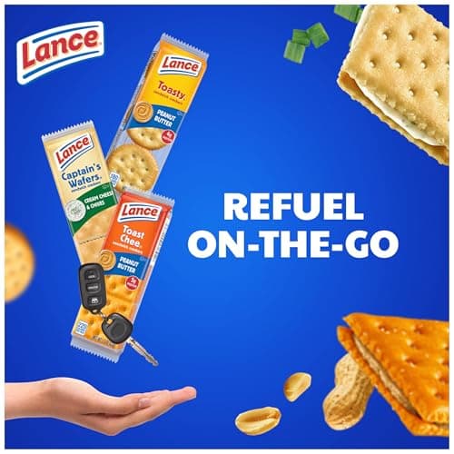 Lance Sandwich Crackers, Variety Pack, 3 Flavors, 20 Individually Wrapped Packs, 6 Sandwiches Each - Image 5
