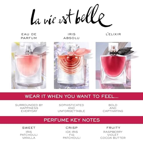 Lancôme La Vie Est Belle Eau de Parfum - Long Lasting Fragrance with Notes of Iris, Earthy Patchouli, Warm Vanilla & Spun Sugar - Floral & Sweet Women's Perfume, 1 Fl Oz - Image 7