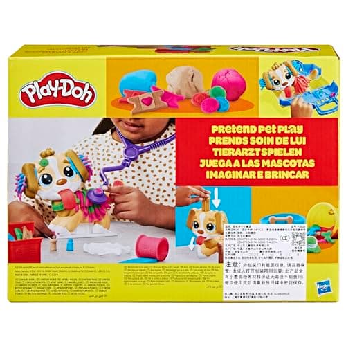 Play-Doh Care 'n Carry Vet Playset for Kids 3 Years and Up with Toy Dog, Storage, 10 Tools, and 5 Modeling Compound Colors, Non-Toxic - Image 14
