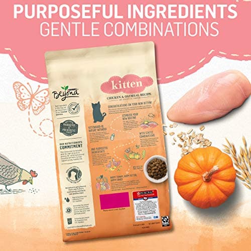 Purina Beyond High Protein, Natural Kitten Food, Kitten Chicken & Oatmeal Recipe - 3 lb. Bag - Image 5