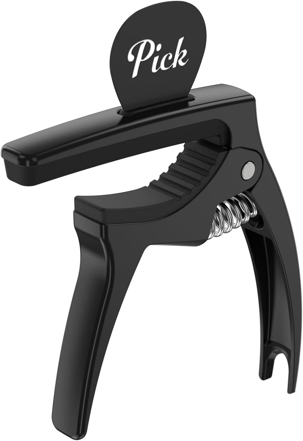 Guitar Capo,TANMUS 3in1 Zinc Metal Capo for Acoustic and Electric Guitars (with Pick Holder and 4Picks),Ukulele,Mandolin,Banjo,Guitar Accessories Black - Image 3