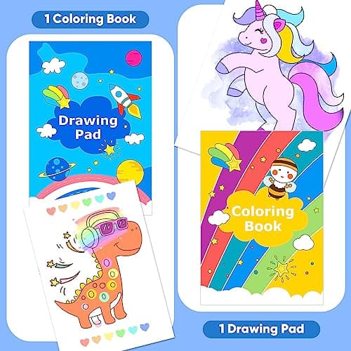iBayam Art Supplies, 149-Pack Drawing Kit Painting Art Set Art Kits Gifts Box, Arts and Crafts for Kids Girls Boys, with Coloring Book, Crayons, Pastels, Pencils, Watercolor Pens & Cakes - Image 3