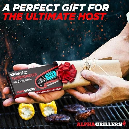 Alpha Grillers Meat Thermometer Digital - Instant Read Food Thermometer for Cooking Grilling Air Fryer Griddle Probe Kitchen Gadgets Essentials BBQ Accessories Grill Gifts for Men Him Dad Birthday - Image 6