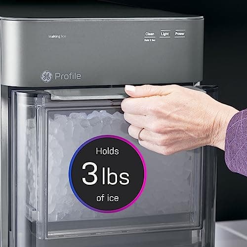 GE Profile Opal 2.0 with 0.75 Gallon Tank, Chewable Crunchable Countertop Nugget Ice Maker, Scoop included, 38 lbs in 24 hours, Pellet Ice Machine with WiFi & Smart Connected, Stainless Steel - Image 10