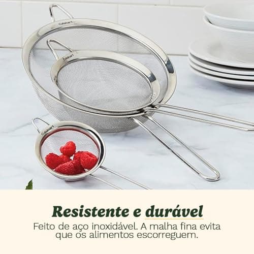 Cuisinart Mesh Strainers, 3 Count (Pack of 1) Set, CTG-00-3MS Silver - Image 5