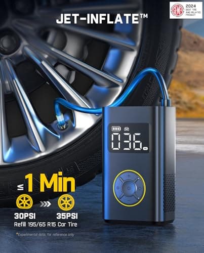 Fanttik X9 Pro Portable Tire Inflator for Compact Car, 1Min Fast Inflate Electric Bike Pump with Digital Tire Pressure Gauge, 150PSI Air Compressor for Electric Bikes, Motorcycle, Ball - Image 2