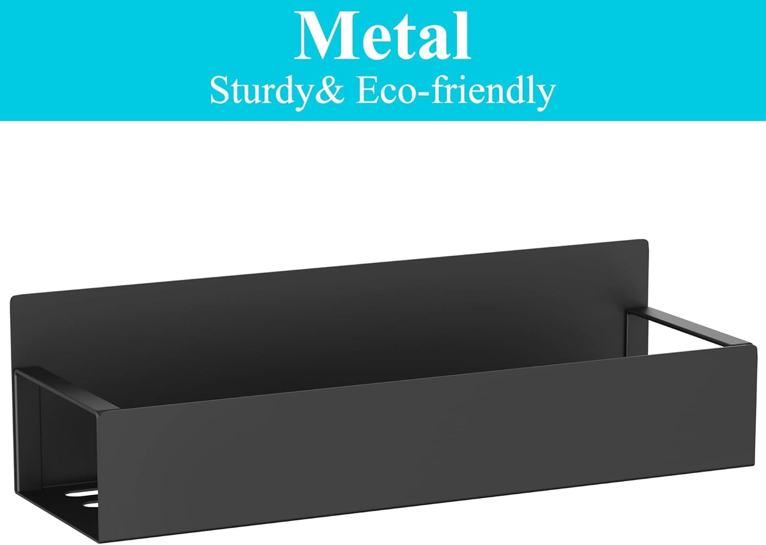 Metal 4 Pack Magnetic Spice Storage Rack Organizer for Refrigerator and Oven, Black Fridge Organizers and Storage 4 Pack Black - Image 9