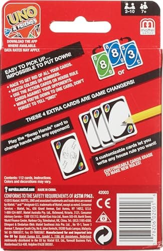 Mattel Games UNO Card Game in a Collectible Storage Tin for Kids, Adults, Families, Parties & Travel, 2 to 10 Players (Amazon Exclusive) (Amazon Exclusive) - Image 6