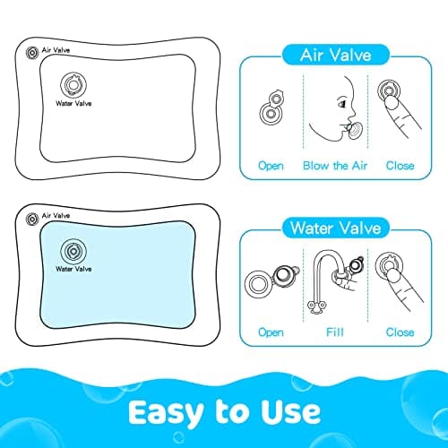 Yeeeasy Tummy Time Water Mat丨Inflatable Tummy Time Water Play Mat for Babies, Infants and Toddlers 3 to 12 Months Promote Development Toys Baby Gifts - Image 6