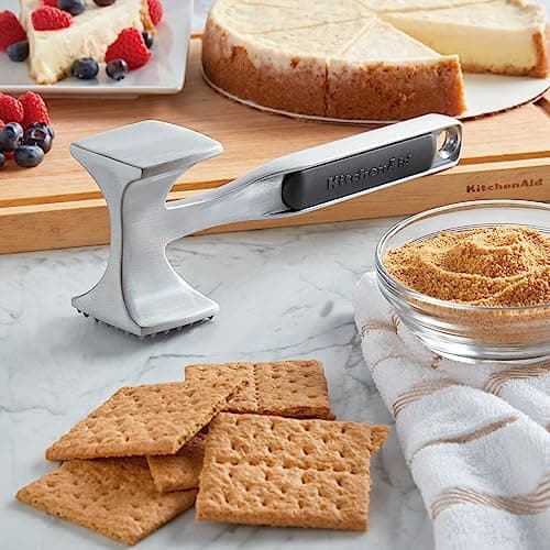 KitchenAid Gourmet Multi Sided Meat Tenderizer for Pounding Meats, Nuts, Shellfish, ect, Hang Hole for Easy Storage, Hand Wash, One Size, Black - Image 6