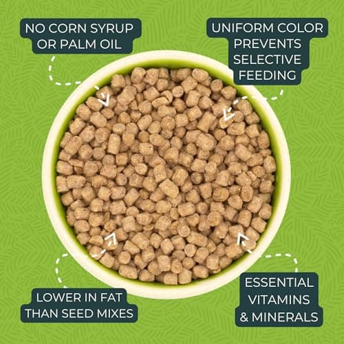 ZuPreem Natural Bird Pellets, Daily Bird Food for Cockatiel, Lovebird, Quaker, Small Conure, Lorikeet, Core Nutrition for Medium Birds, Added Vitamins, Cockatiel Pellets (M, 2.5 lbs) - Image 6