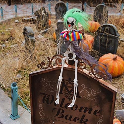 FUN LITTLE TOYS 4 Pack Halloween Decorations - Outdoor/Indoor Clown Yard Patio House Decor for Haunted House Props - Image 6