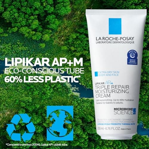 La Roche-Posay Lipikar AP+ Triple Repair Moisturizing Cream, Face & Body Lotion For Dry Skin, Shea Butter & Niacinamide Moisturizer, Gentle Face & Body Cream For Dry, Rough & Sensitive Skin - Image 4