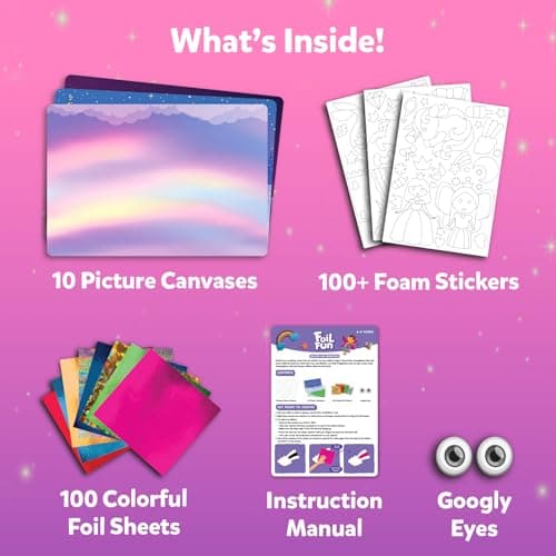 Skillmatics Foil Fun - Unicorns & Princesses, No Mess Art for Kids, Craft Kits & Supplies, DIY Creative Activity, Travel Toys, Gifts for Ages 4, 5, 6, 7, 8, 9 - Image 3