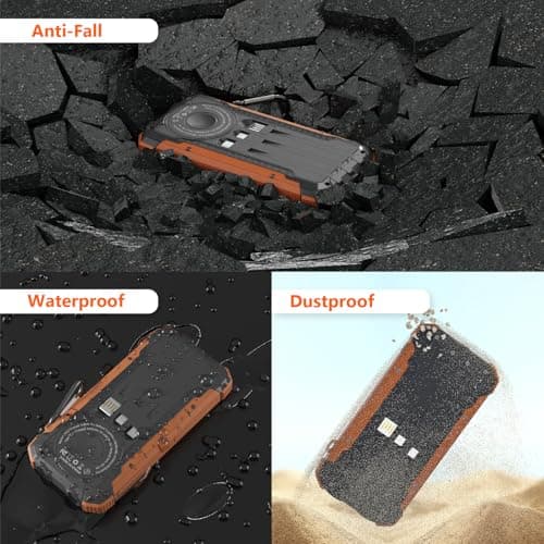 ERRBBIC Solar Charger Power Bank 20000mAh, Portable Wireless Charger, 15W Fast Charging External Battery Pack with Dual Flashlight and USB C Outputs. Outdoor Mobile Power Compatible with Cell Phones - Image 5