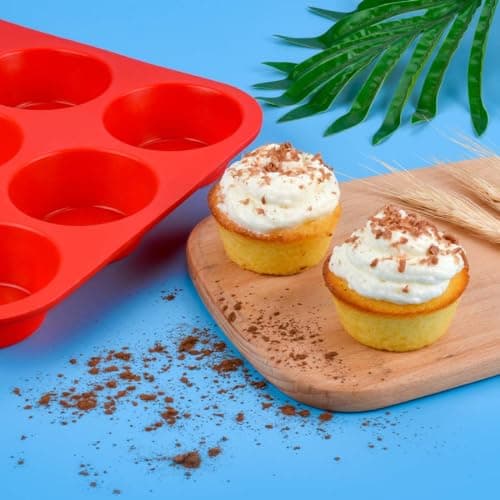 CAKETIME 12 Cups Silicone Muffin Pan - Nonstick Cupcake Pan 1 Pack Regular Size Silicone Mold for Baking - Image 6