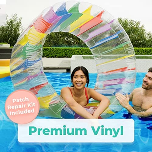 Greenco Giant Inflatable Pool Float, 52"x52" Lounger, Inflatable Raft for Pool, Lake, Beach Parties, Swimming Pool Accessories, Lake Floats, Summer Fun Pool Toys for Adults & Kids - PVC Material - Image 4