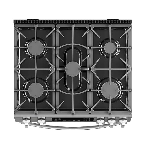 Kenmore Front Control Gas Range Oven with 5 Cooktop Burners, True Convection, Steam and Self Clean, Freestanding Stainless Steel Stove and Oven, 4.8 cu. ft. Capacity - Image 10