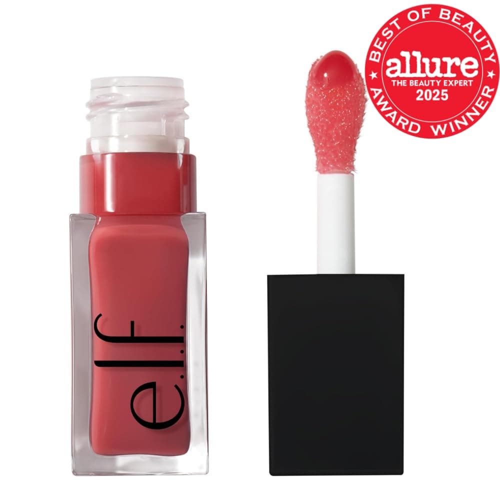 e.l.f. Glow Reviver Lip Oil, Nourishing Tinted Lip Oil For A High-shine Finish, Infused With Jojoba Oil, Vegan & Cruelty-free, Rose Envy Rose Envy 0.25 Fl Oz (Pack of 1) - Image 3