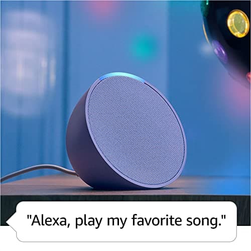Amazon Echo Pop (newest model), Our smallest Alexa speaker, Fits in any room, Charcoal - Image 2