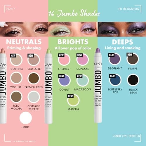 NYX PROFESSIONAL MAKEUP Jumbo Eye Pencil, Blendable Eyeshadow Stick & Eyeliner Pencil - Milk (White) - Image 7