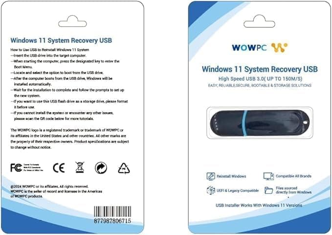 Lenovo IdeaPad 15.6 inch Laptop Computer with Microsoft 365 Home and Business • 8GB RAM • 256GB PCIe SSD • Intel Core • Wi-Fi 6 • 1TB Cloud Storage • 11HR Battery • Windows 11 • WOWPC Recovery USB - Image 3