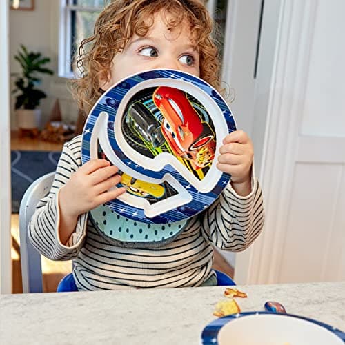 The First Years Disney/Pixar Cars Dinnerware Set - Toddler Plates and Toddler Utensils - 4 Count - Image 6