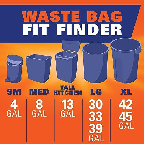 Hefty Ultra Strong 13 Gallon Trash Bags, Tall Kitchen Trash Bags 13 Gallon Size, Resist Leaks, Punctures, and Rips, Continuous Odor Control, White, Fabuloso Scent, 80 Bags - Image 9