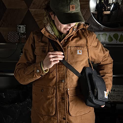 Carhartt Classic 2L Crossbody Zip Bag Black | Durable, Adjustable Crossbody Bag with Zipper Closure for Men and Women - Image 2