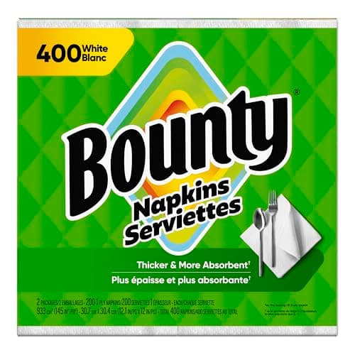 Bounty Paper Napkins, White, 400 Count - Image 8