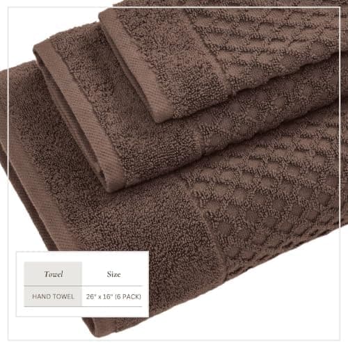 Dark brown terry cloth towels for hair and skin - Image 8