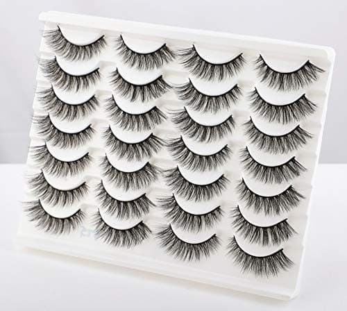 Newcally Lashes False Eyelashes Cat Eyes Wispy Natural Faux Mink Lashes 14 Pairs Pack Light Volume Short Fake Eye Lashes Multipack - Image 5