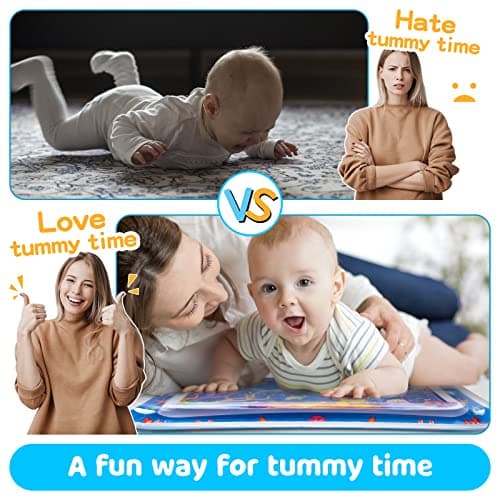 Yeeeasy Tummy Time Water Mat丨Inflatable Tummy Time Water Play Mat for Babies, Infants and Toddlers 3 to 12 Months Promote Development Toys Baby Gifts - Image 2