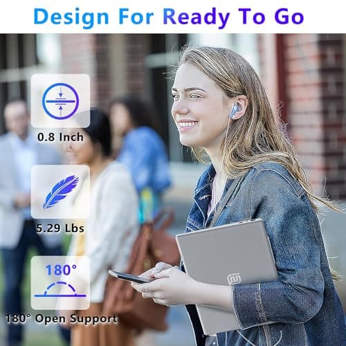 NIAKUN 16 Inch Laptop Computer | Gaming Laptop | 16GB RAM 512GB SSD | N100 Processor | FHD 1920 * 1200 | 180 Angle Open | Backlit Keyboard | Windows 11 Pro | Fingerprint Unlock | UHD Graphics 750 MHz - Image 9