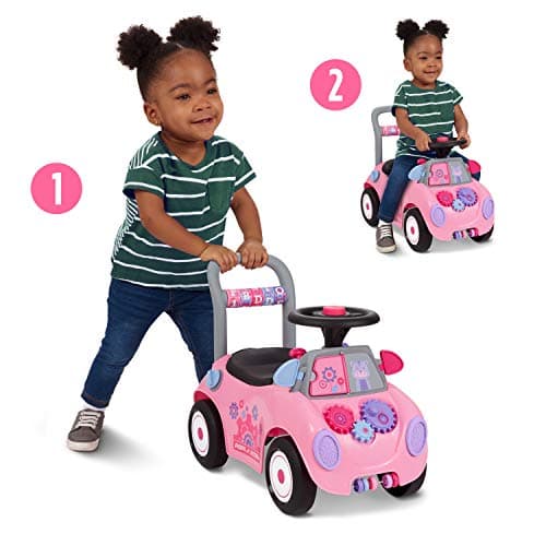 Kids Car, Baby Toys for Kids, Toddler Toys 2-3, Radio Flyer Creativity Car: Pink Ride-On, for Ages 1-3 Years - Image 3
