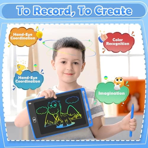 4 Pack LCD Writing Tablet for Kids, 8.5 Inch Colorful Doodle Board Drawing Tablet, Educational Learning Toys Birthday Gifts for Boys Girls Age 3 4 5 6 7 8 - Image 2