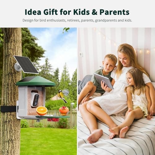 HARYMOR Bird Feeder with Camera with AI Identify Birds Species Solar Panel, Smart Bird House with Cam, 2K Live View, Instant Arrival Alerts - Image 6
