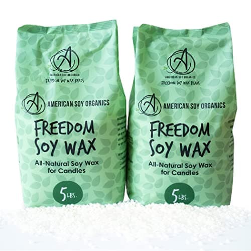 American Soy Organics Freedom Soy Wax Beads for Candle Making - Natural Candle Making Supplies - Paraffin-Free, Beeswax-Free Candle Wax for Container Candles, Tealights and Wax Melts, 10 lbs - Image 2