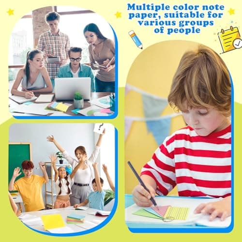 YAGUAO Colored Index Cards 3x5 Inch Heavyweight Flash Cards with Ring Lined Flashcards Note Cards for Studying School Supplies College, 200 Count - Image 6