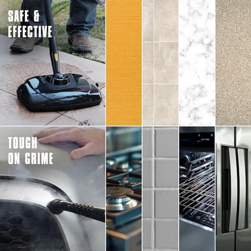 McCulloch MC1385 Deluxe Canister Steam Cleaner, 2-Hour Runtime, Chemical-Free, 23 Accessories: Mop Head, Brushes & More - Built for Home, Tile, Carpet, Furniture, & Personal Car Detailing - Image 6