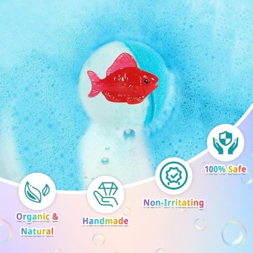 Bath Bombs for Kids with Surprise Inside, 24 Pack Kids Bath Bombs Gift Set, Natural Organic Kid Bubble Bath Fizzy for Girls Boys with Bath Toys Inside - Image 5